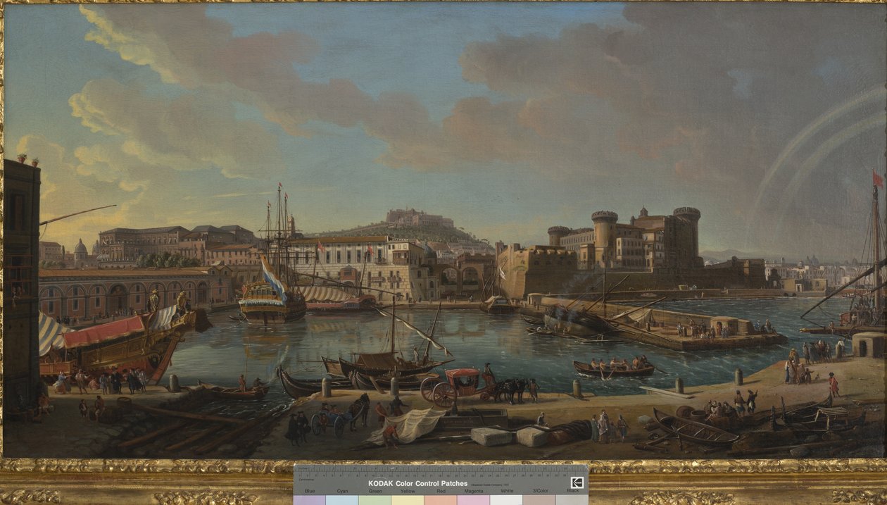El muelle de Nápoles, 1711 de Gaspar van Wittel