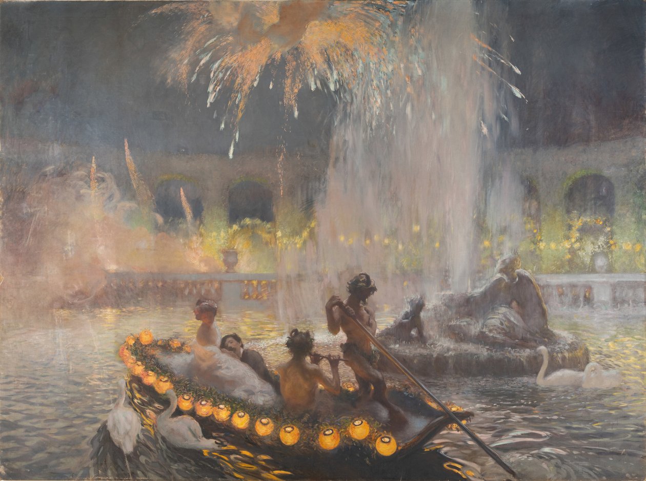 Fiesta de noche en Versalles, 1906 de Gaston La Touche de