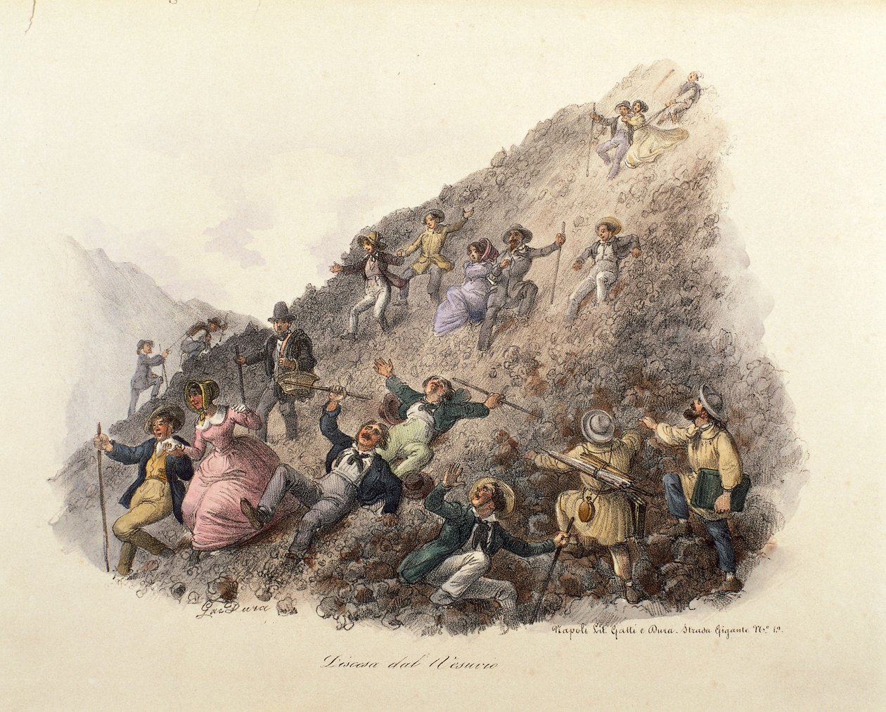 El descenso del Monte Vesubio de Gatti and Dura