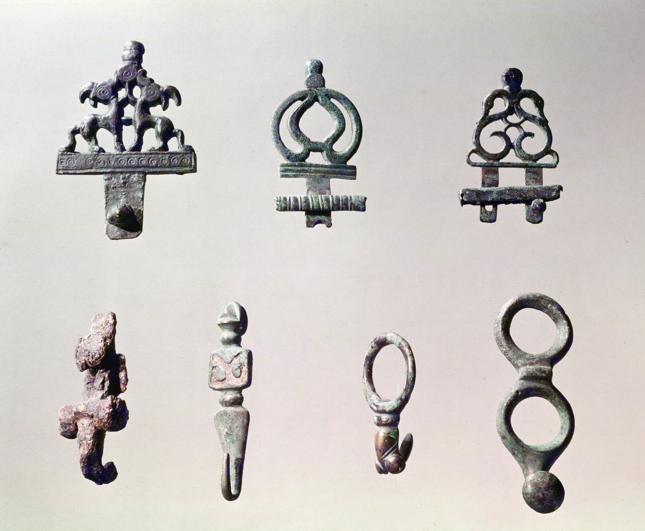 Ganchos de cinturón, Tene I (c.475-0 a.C.) (bronce) de Gaulish