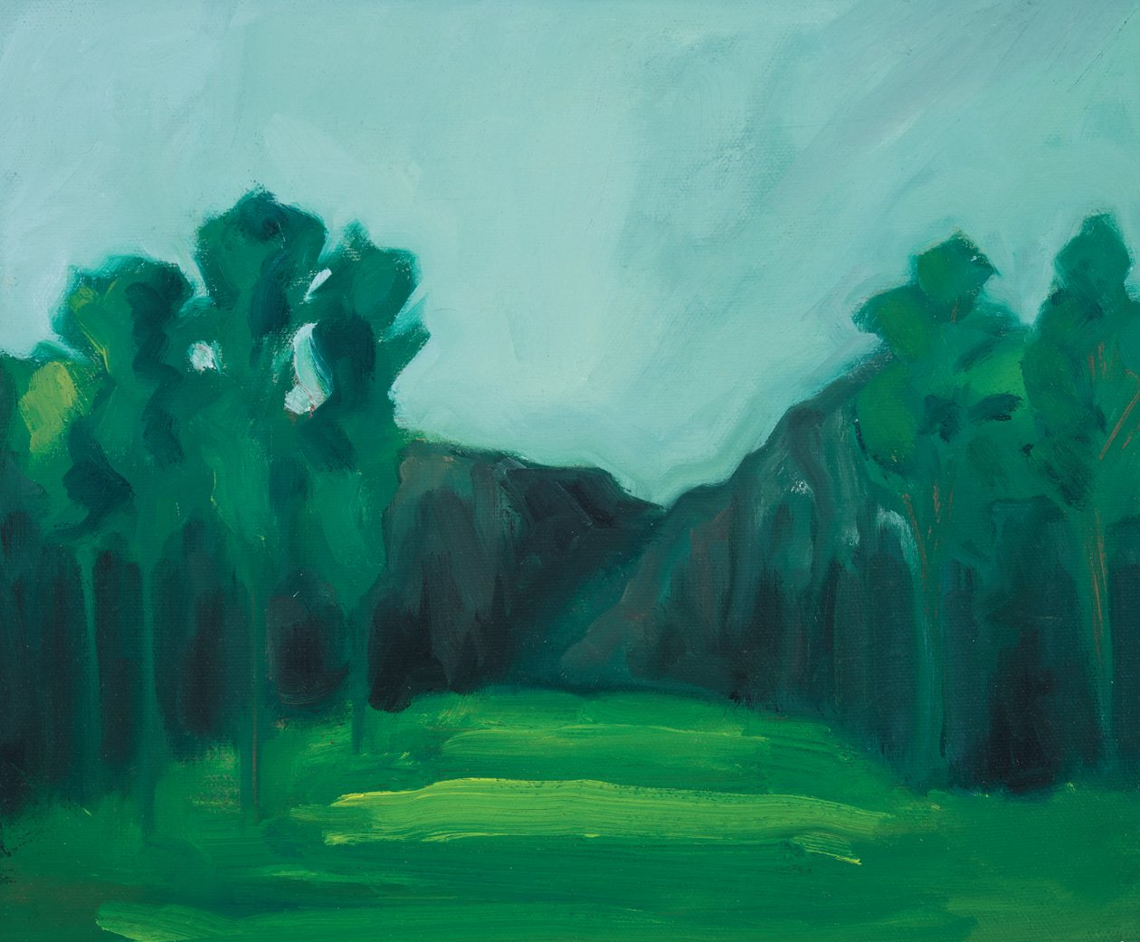 Jardín 1, 2019 (óleo sobre lienzo) de Genevieve French