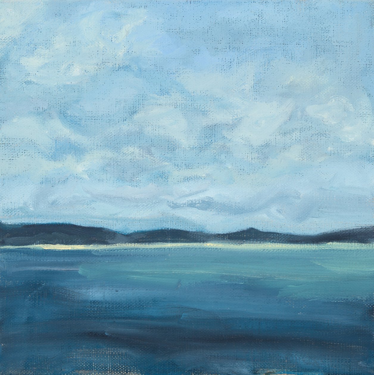 Paisaje marino, 2016 (óleo sobre lienzo) de Genevieve French