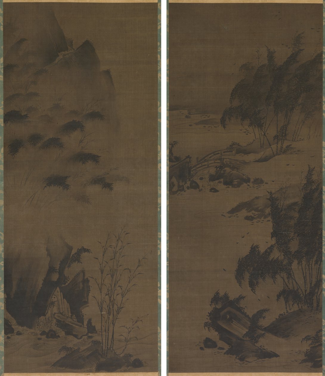 Bamboo in Rain; Bamboo in Wind de Genga