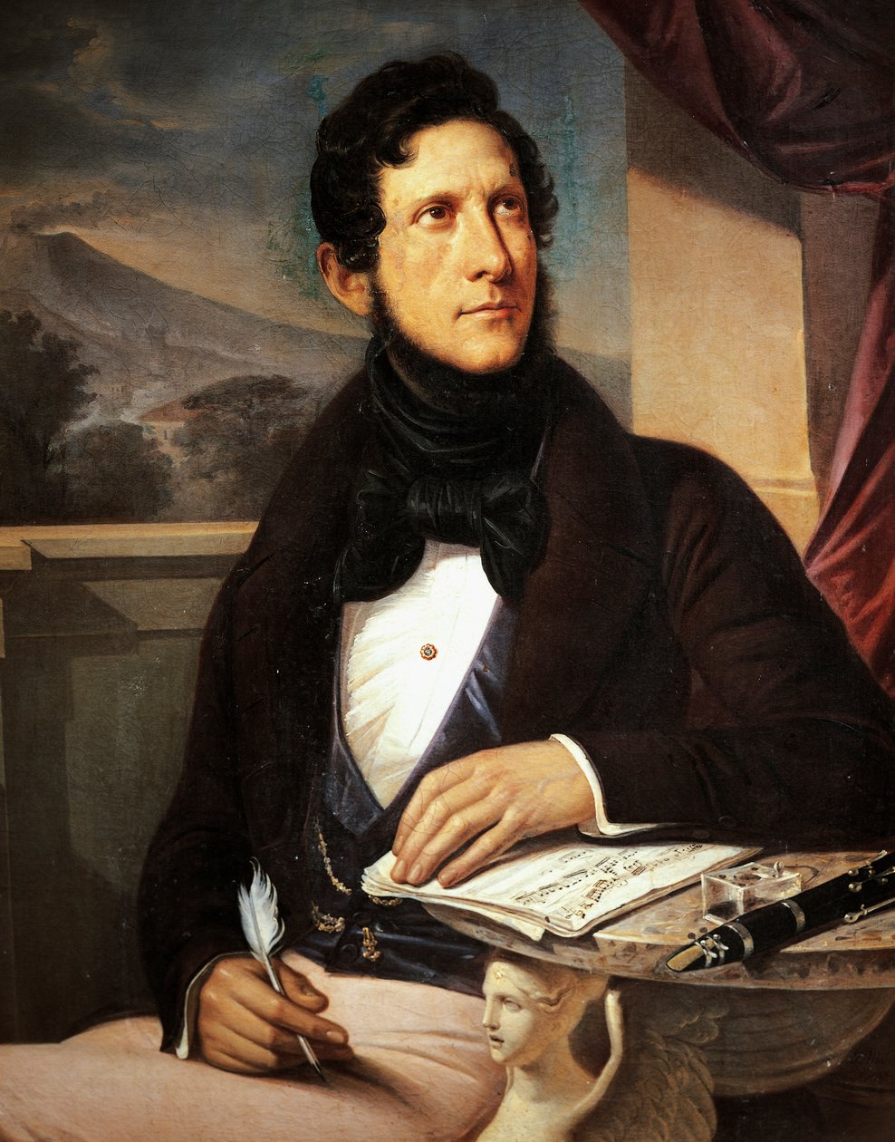 Retrato de Gaetano Donizetti (Bérgamo de Gennaro Ruo
