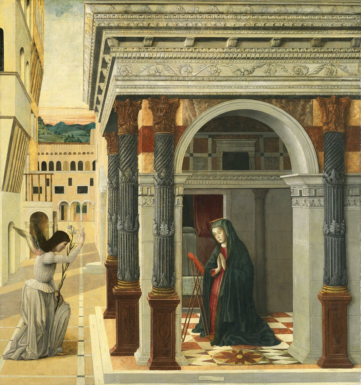 La Anunciación de Gentile Bellini