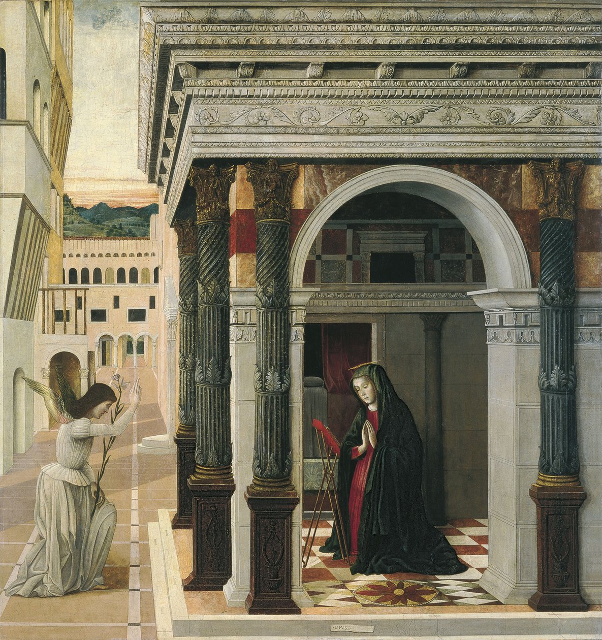 La Anunciación de Gentile Bellini