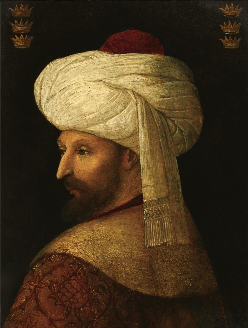 El Sultán Mehmet II, siglo XVI de Gentile Bellini
