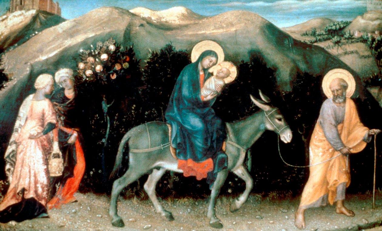 Huida a Egipto, 1423 de Gentile da Fabriano