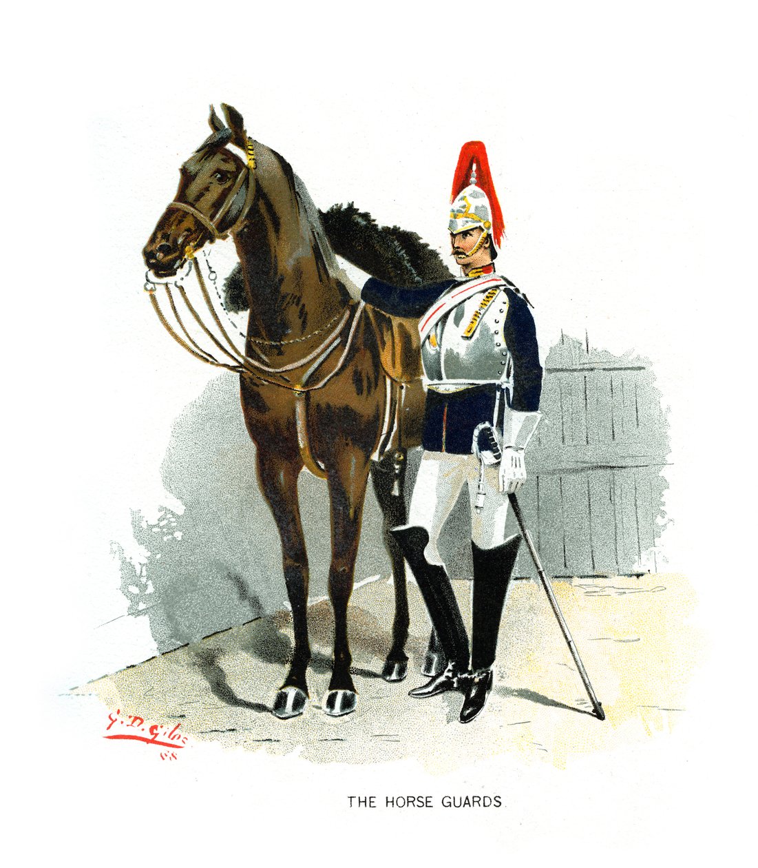 La Guardia de Caballería, c1890 de Geoffrey Douglas Giles