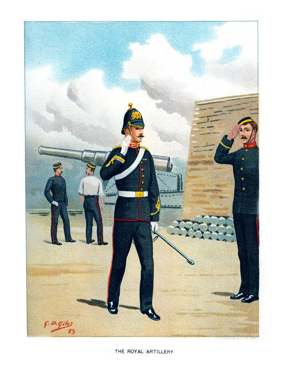 La Artillería Real, c. 1890 de Geoffrey Douglas Giles