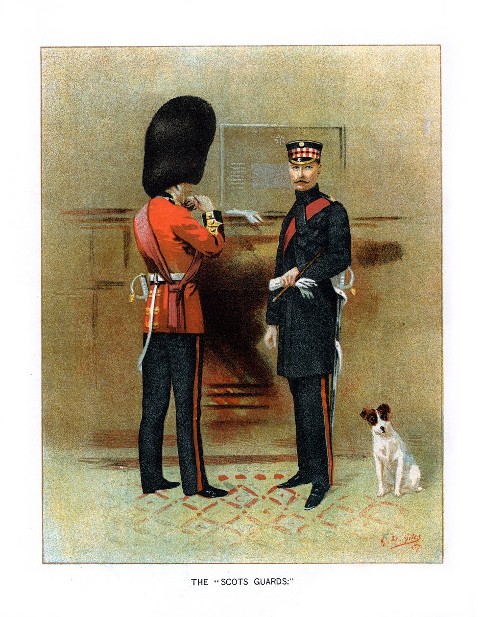 Los Guardias Escoceses, c1890 de Geoffrey Douglas Giles
