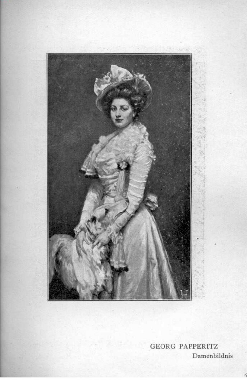 Retrato de dama de Georg Papperitz