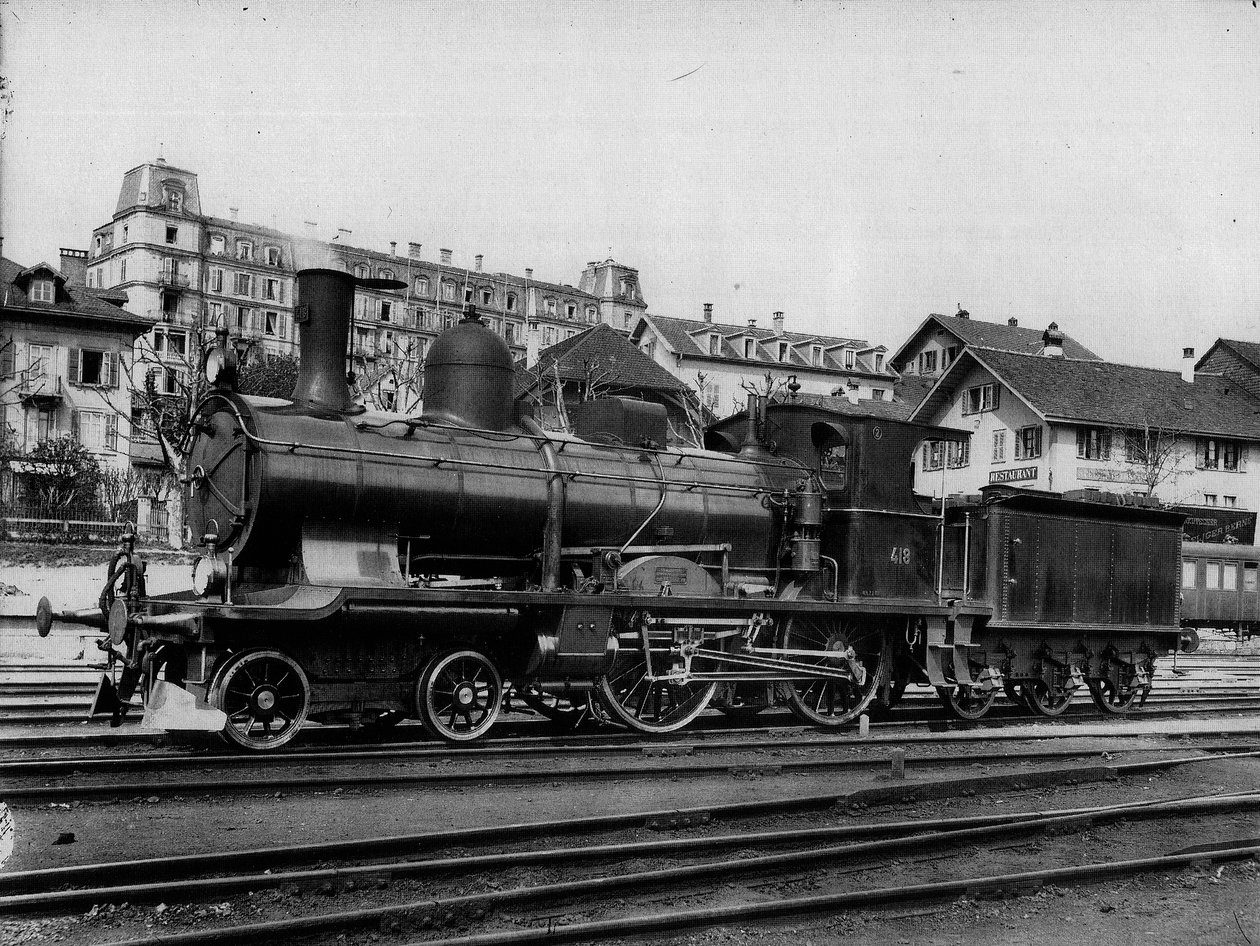 Locomotora rápida A 2/4 Nº 418 de los Ferrocarriles Federales Suizos de Georg Wilhelm Hecklau