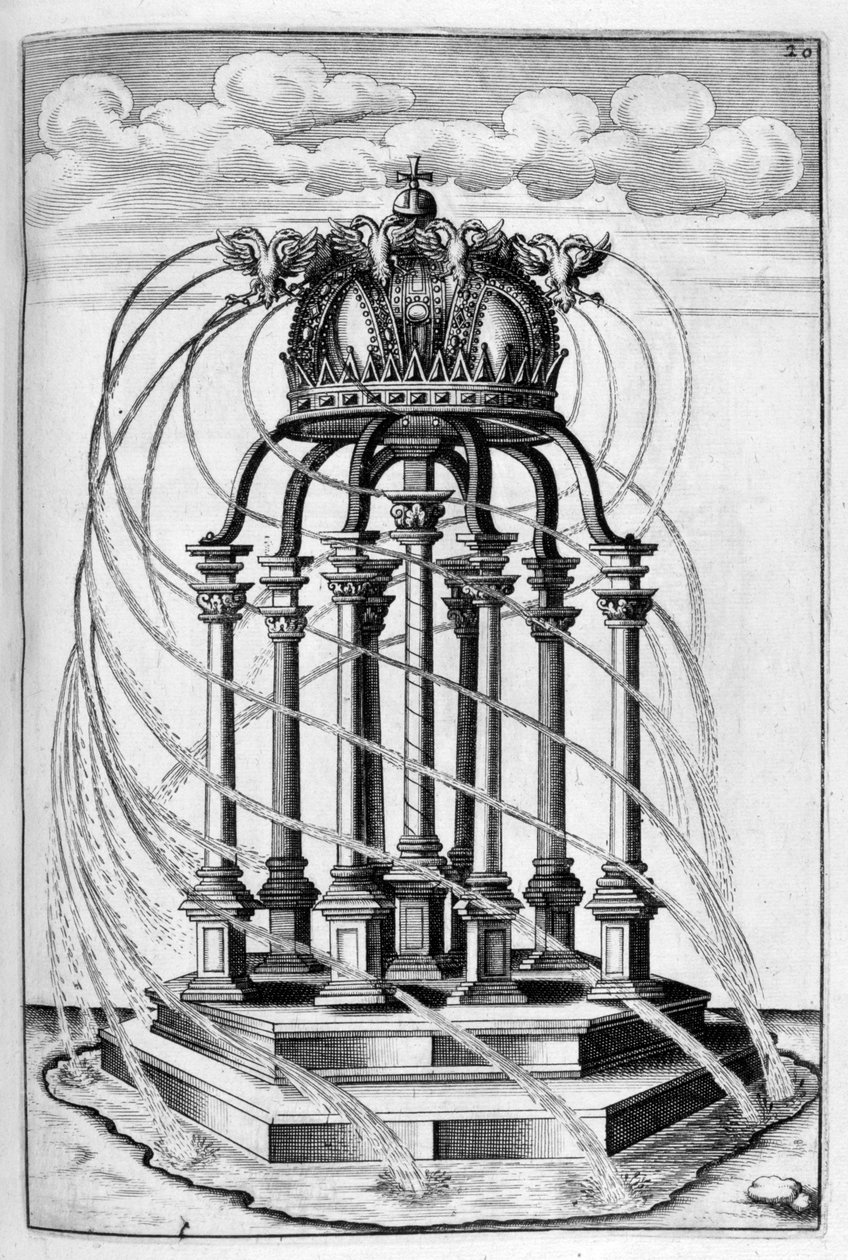 Diseño de fuente, 1664 de Georg Andreas Bockler