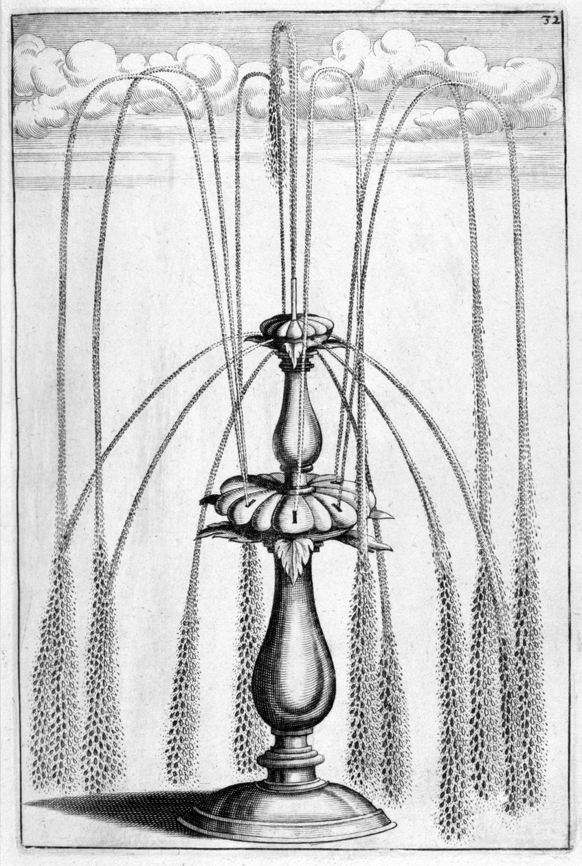 Diseño de fuente ornamental, 1664 de Georg Andreas Bockler