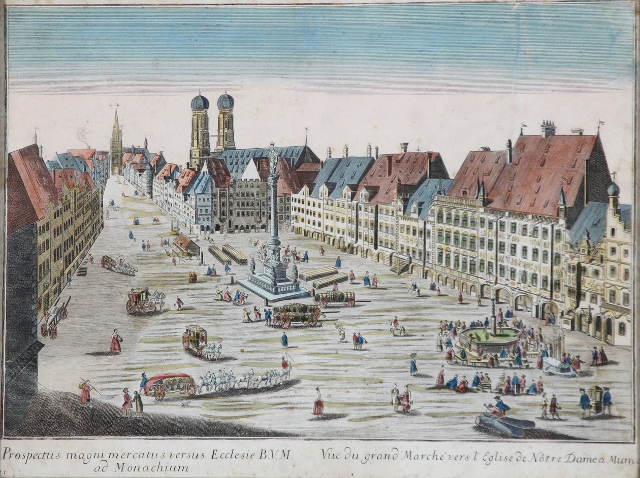 Foto Peep-box Múnich Marienplatz Z de Georg Balthasar Probst