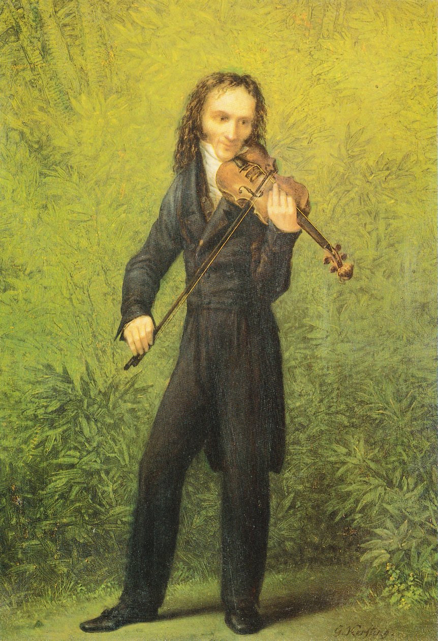El violinista Niccolò Paganini de Georg Friedrich Kersting