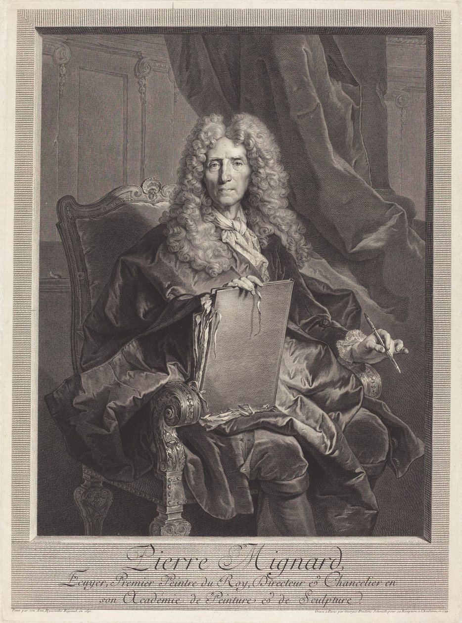 Pierre Mignard de Georg Friedrich Schmidt after Hyacinthe Rigaud