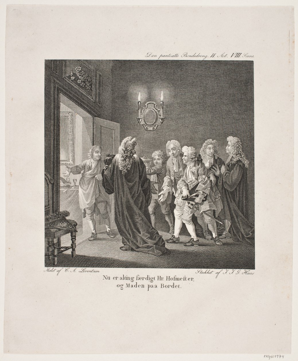 Ilustración de las comedias de Holberg de Georg Haas
