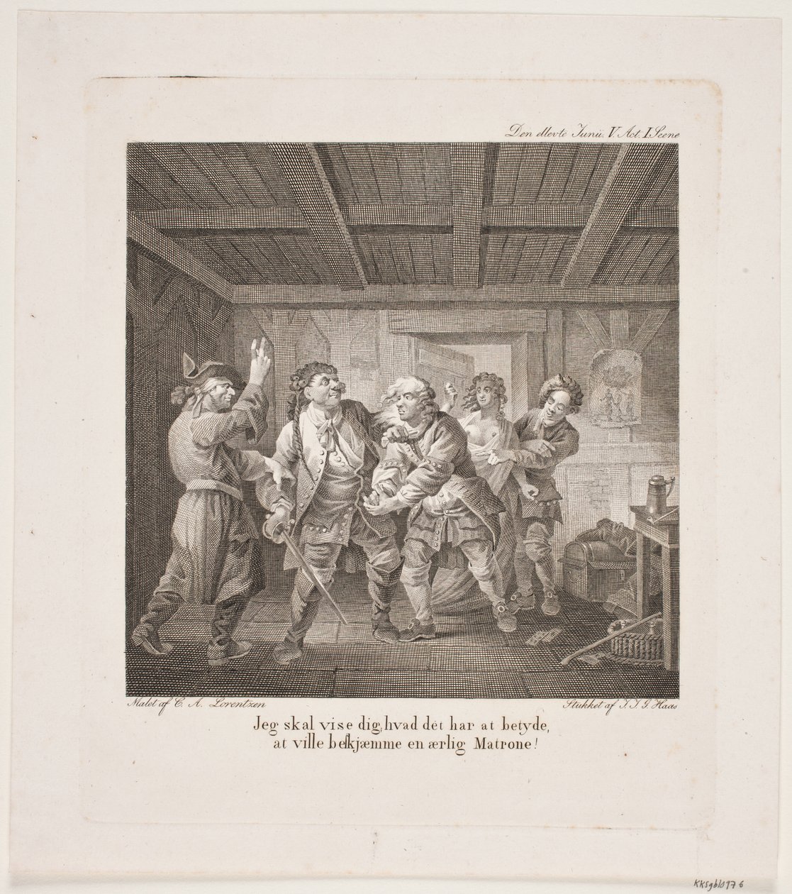 Ilustración para las comedias de Holberg de Georg Haas
