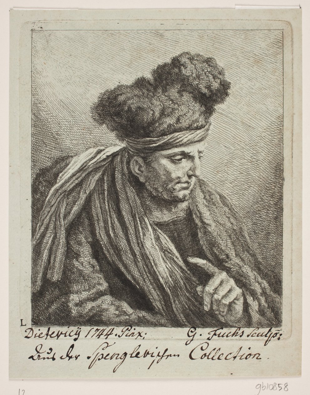 Un hombre con turbante de Georg Mathias Fuchs