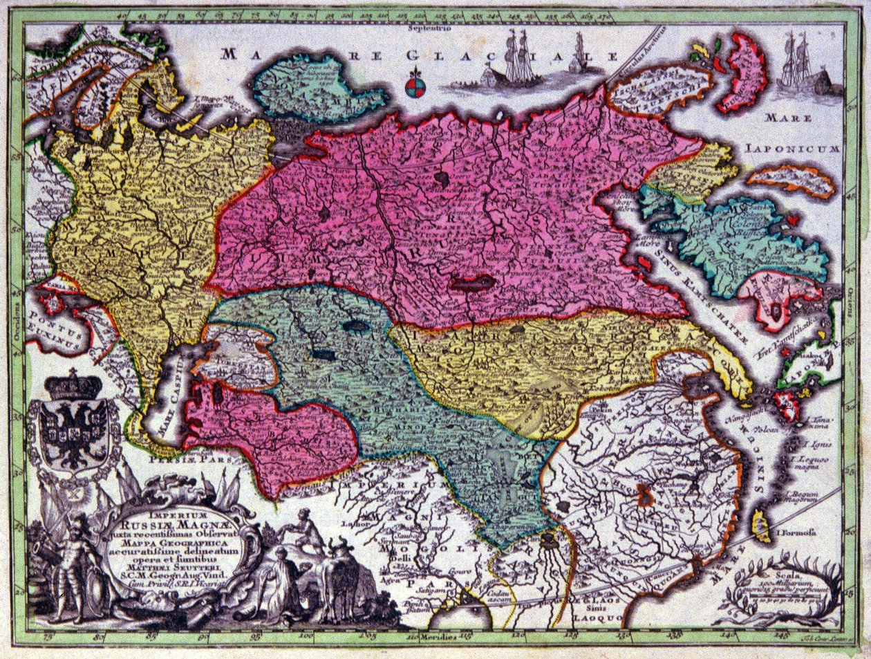 El Imperio ruso de Georg Matthäus Seutter