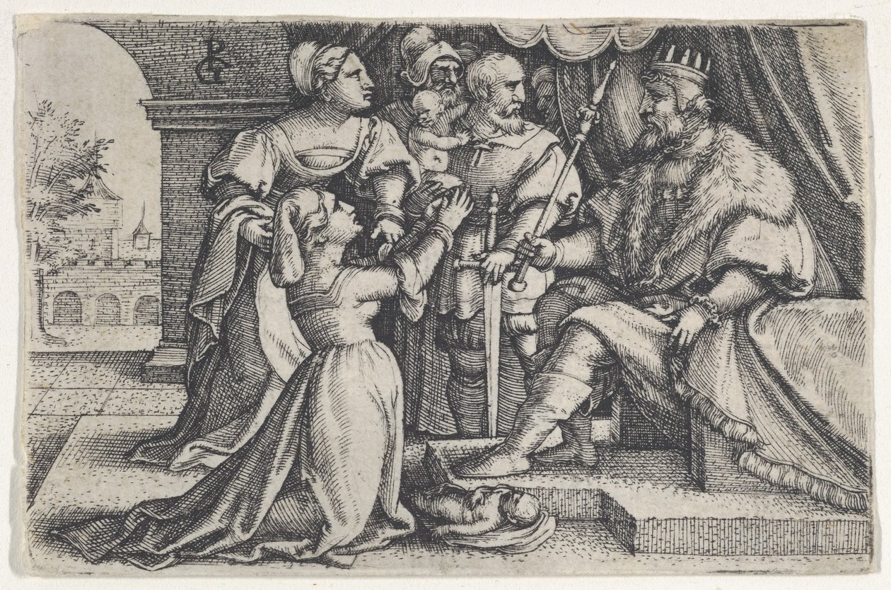 El juicio de Salomón de Georg Pencz