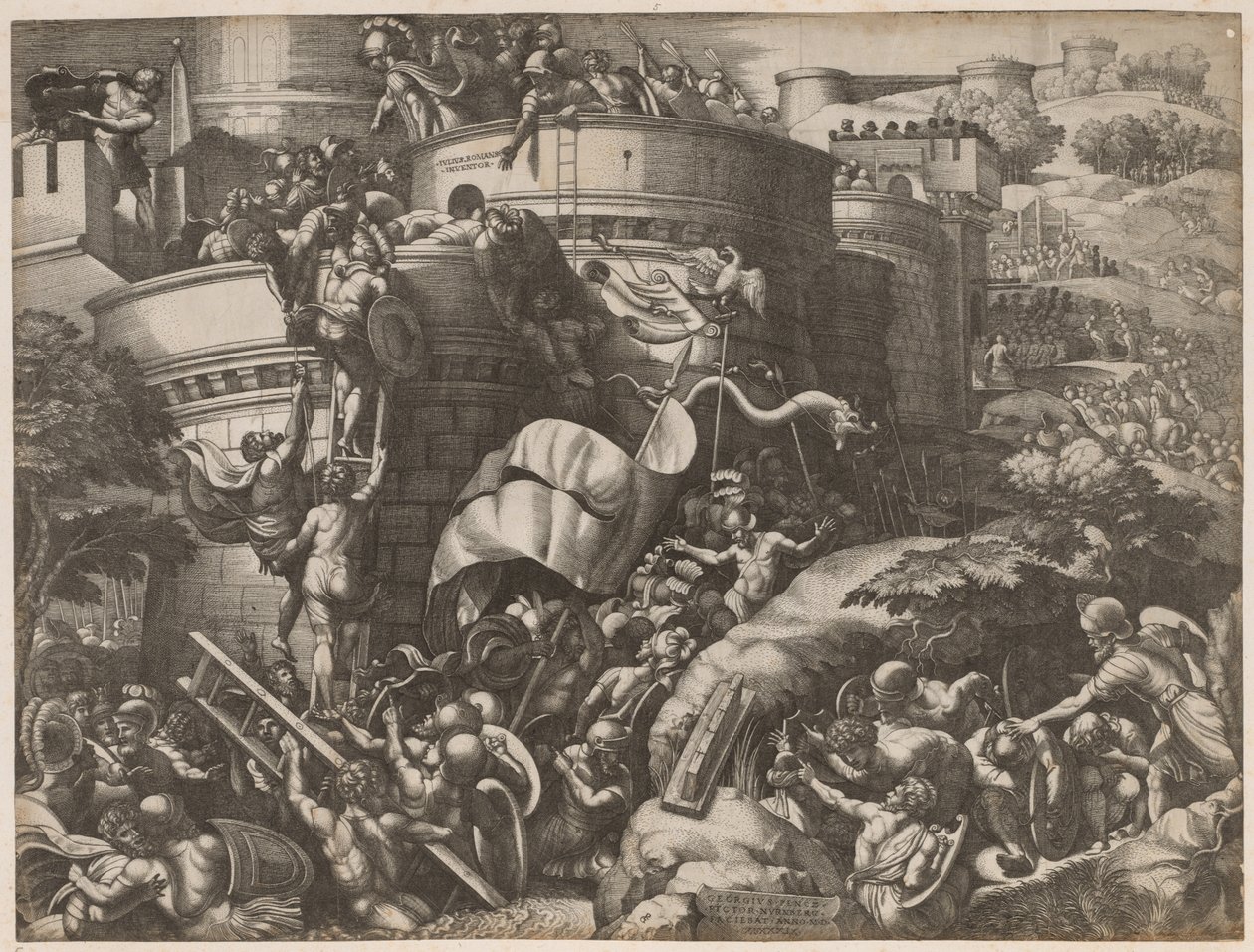El Asedio de Cartago, 1539 de Georg Pencz