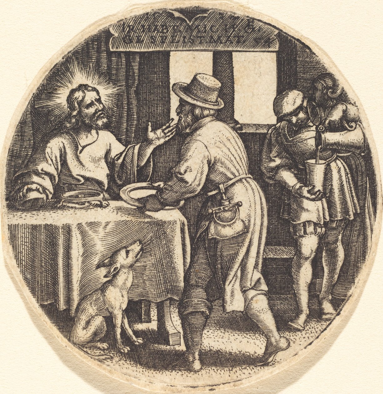 Alimentar a los hambrientos de Georg Pencz