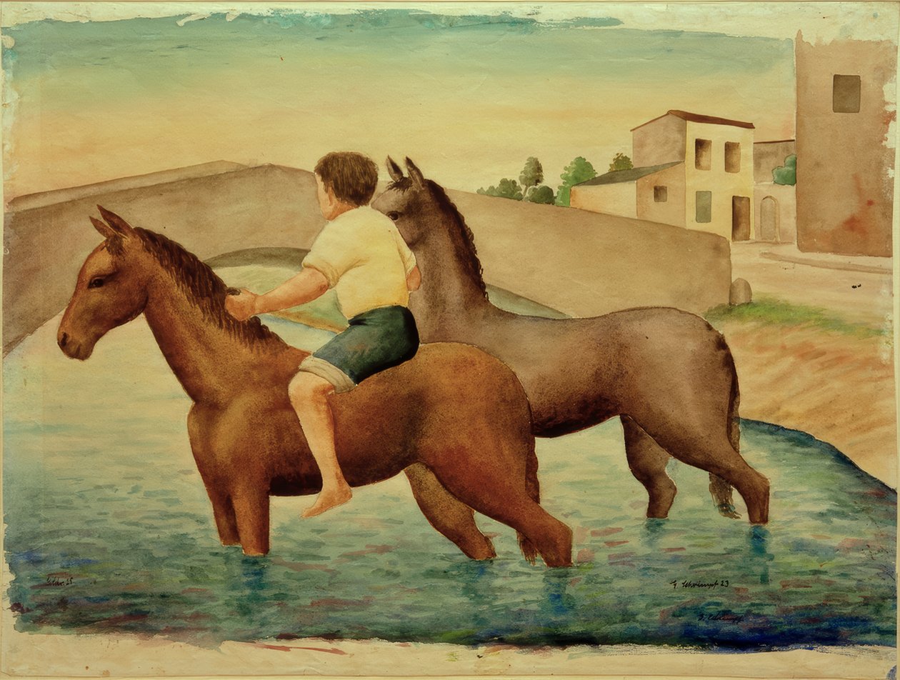 G.Schrimpf, Abrevadero para caballos de Georg Schrimpf