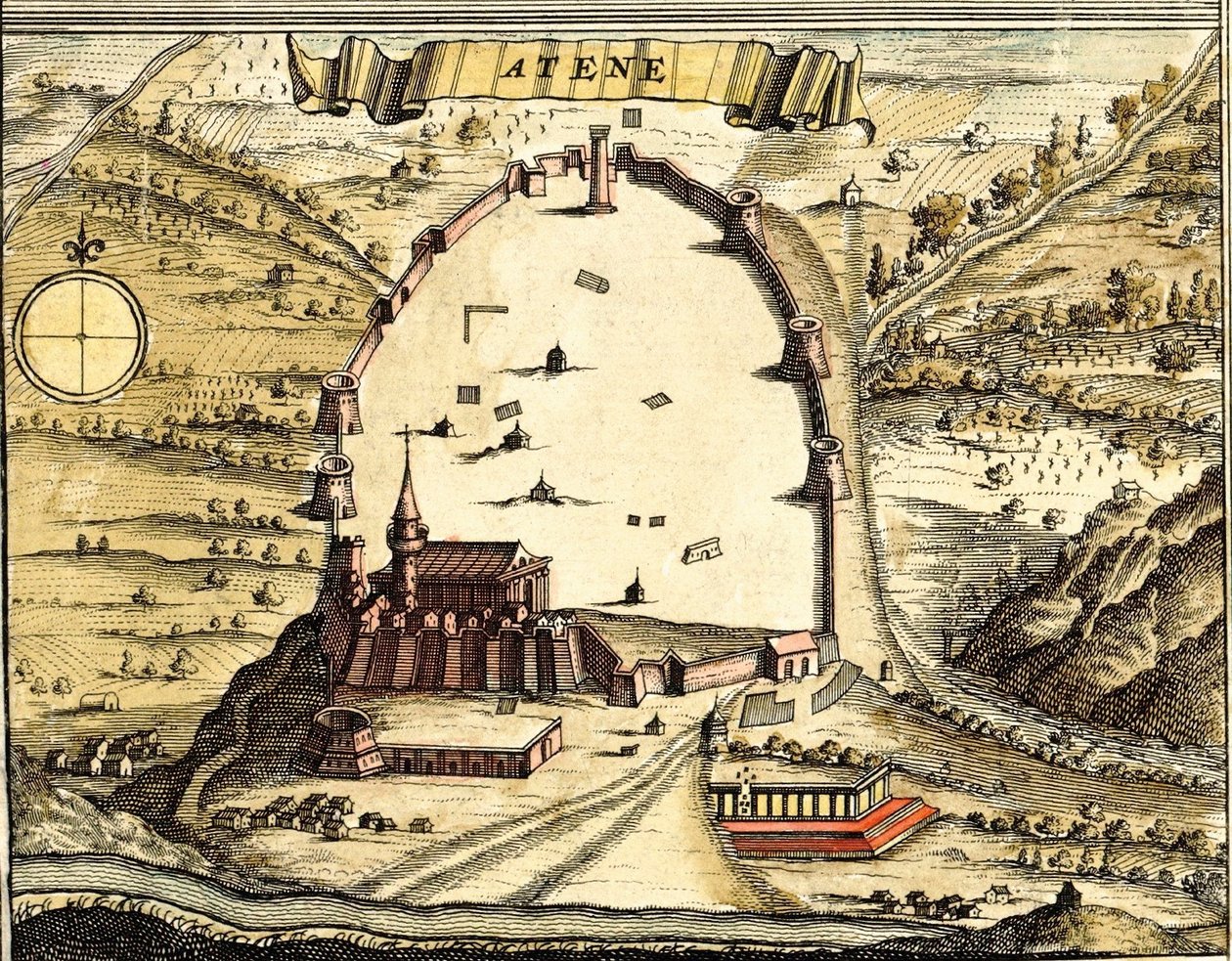 Atenas, Grecia de Georg and Hogenberg Franz (1535 90) Braun