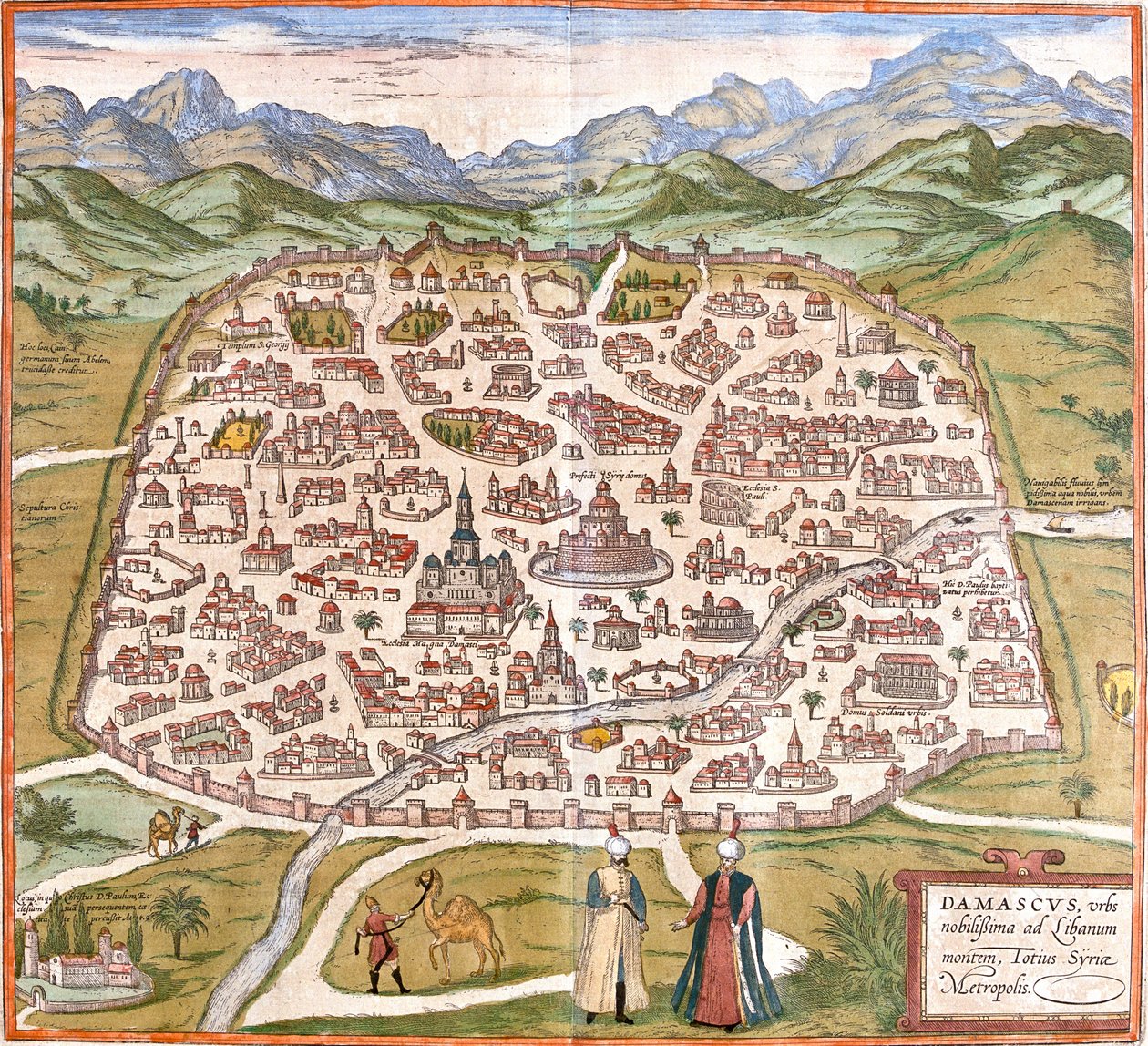 Damasco, Siria de Georg and Hogenberg Franz (1535 90) Braun