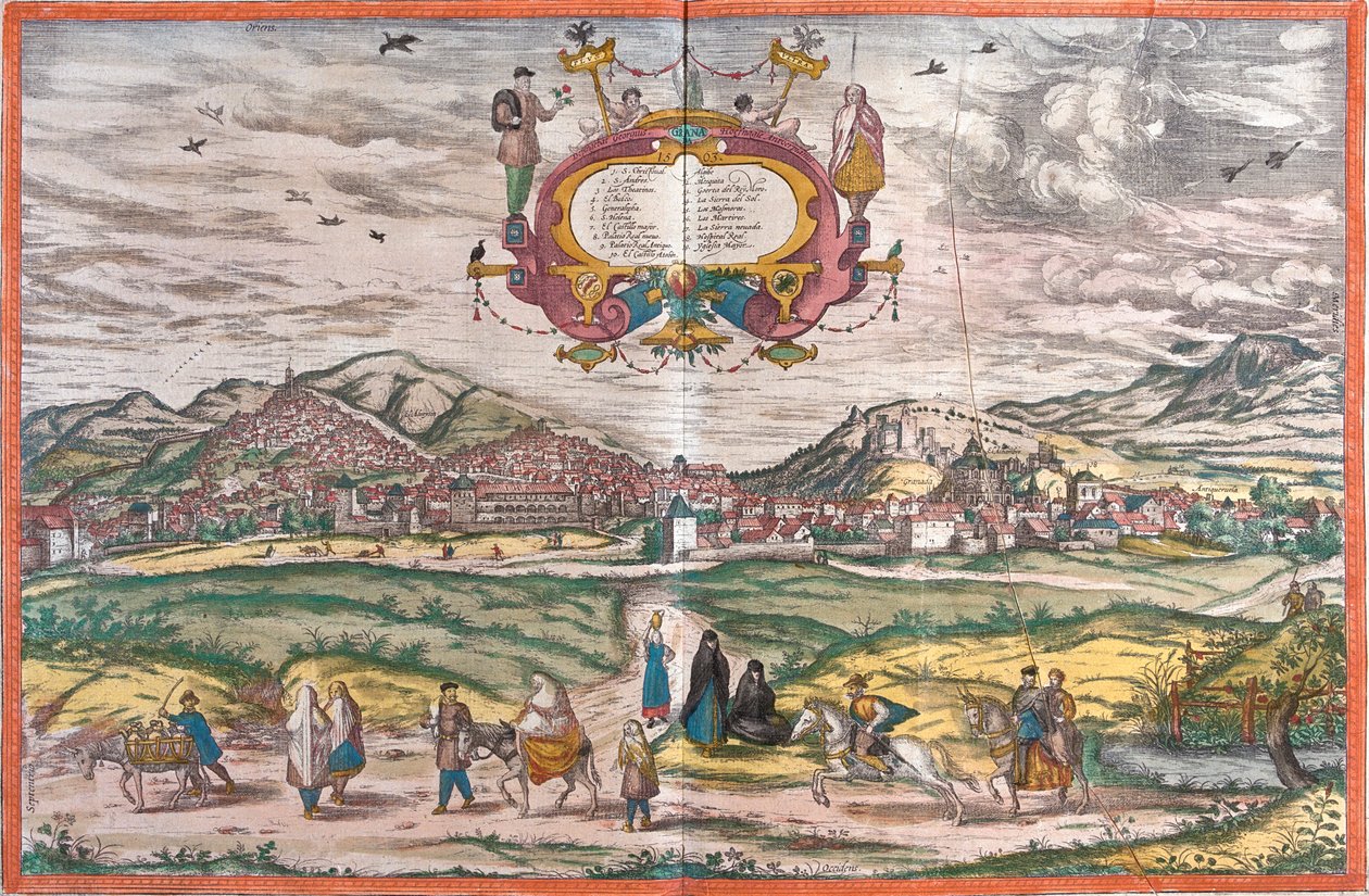 Granada, España de Georg and Hogenberg Franz (1535 90) Braun