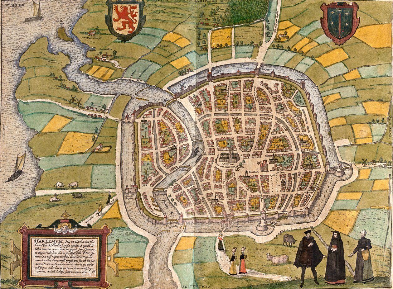 Haarlem, Países Bajos de Georg and Hogenberg Franz (1535 90) Braun