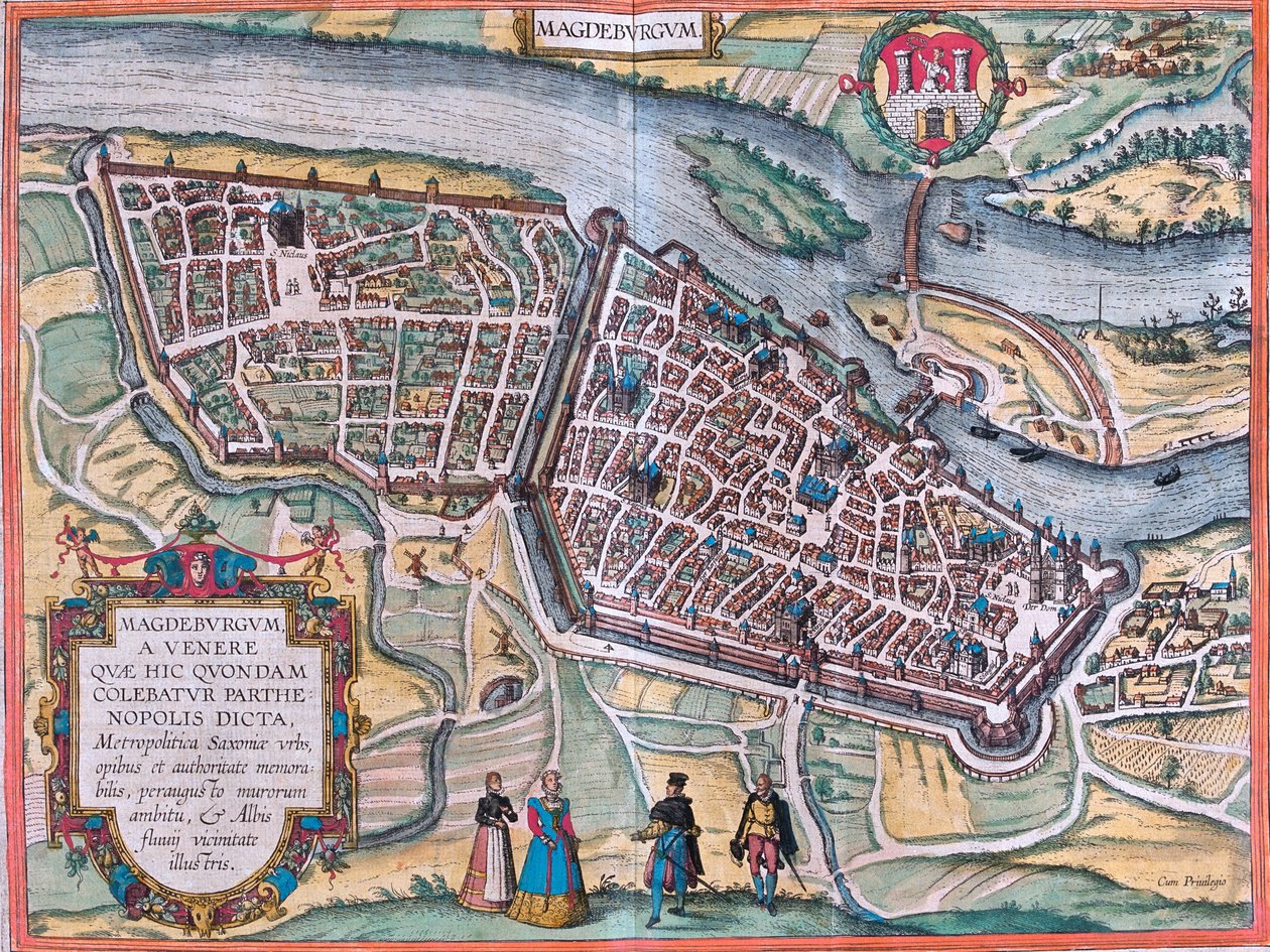 Magdeburgo, Alemania de Georg and Hogenberg Franz (1535 90) Braun