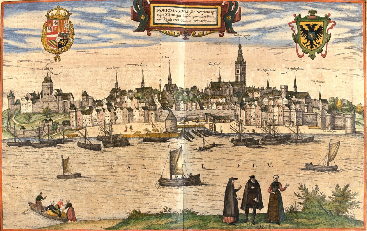 Nimega, Países Bajos de Georg and Hogenberg Franz (1535 90) Braun