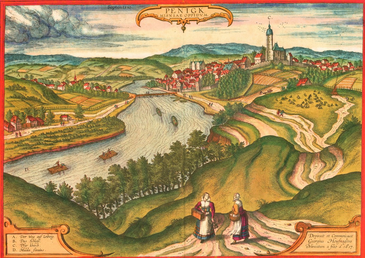 Penig, Alemania de Georg and Hogenberg Franz (1535 90) Braun