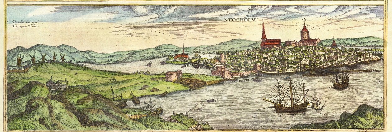 Estocolmo, Suecia de Georg and Hogenberg Franz (1535 90) Braun