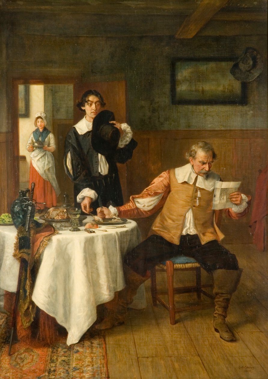 El mensajero hambriento, 1890 de George Adolphus Storey