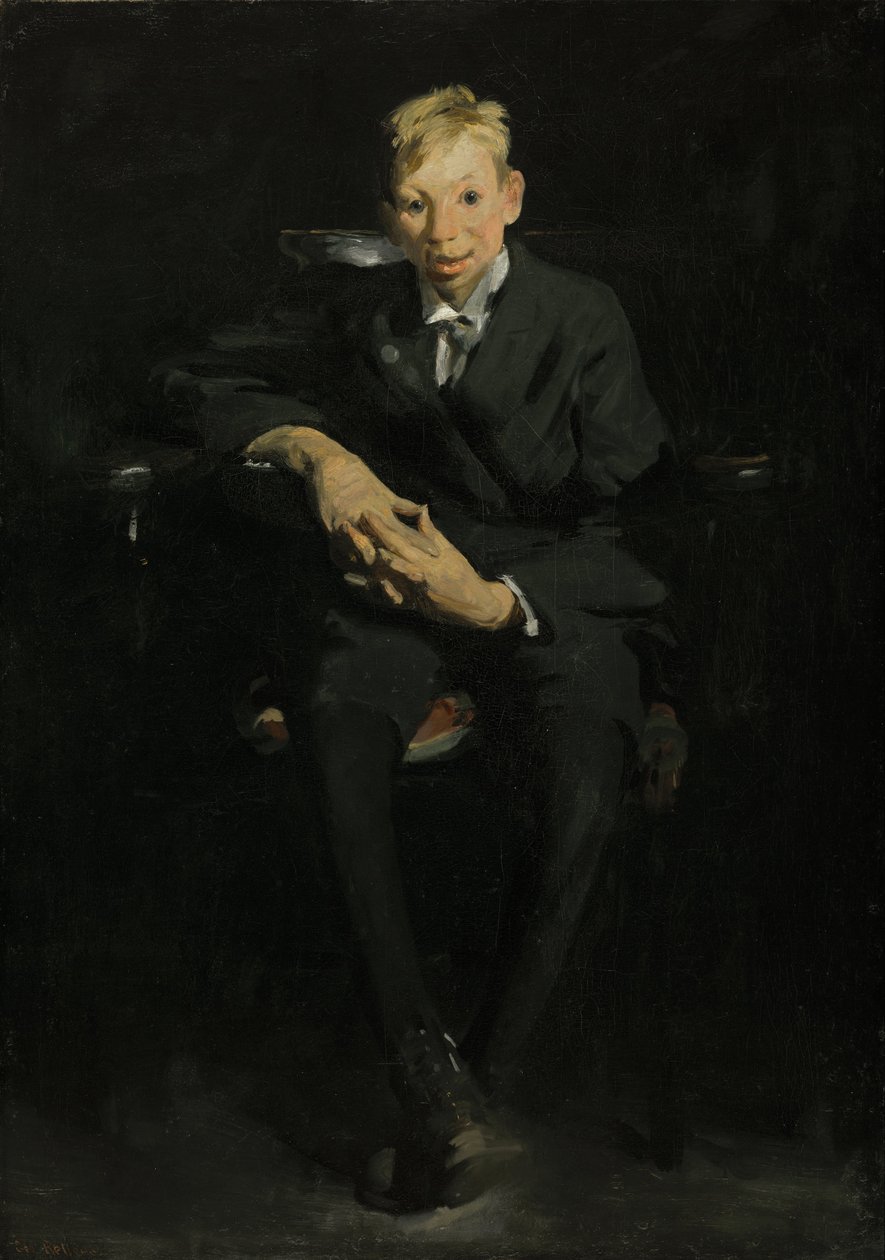 Frankie, el niño del órgano de George Wesley Bellows