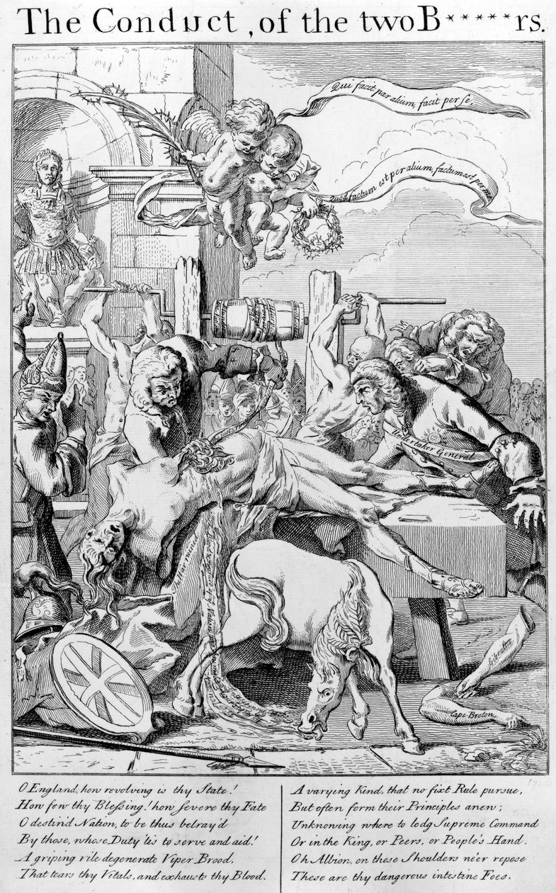 La Conducta de los Dos B*****rs, 1749 de George Bickham