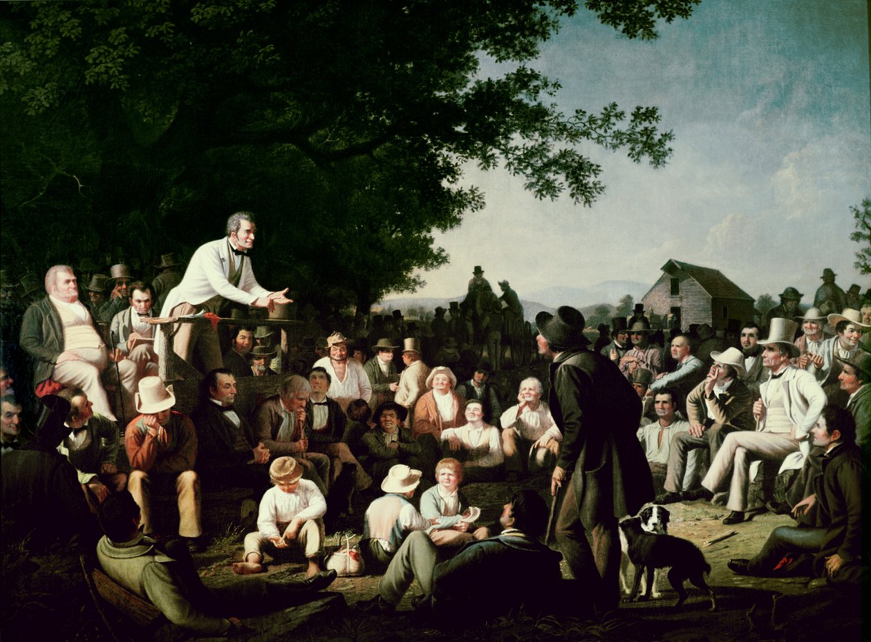 Discurso en el tocón de George Caleb Bingham