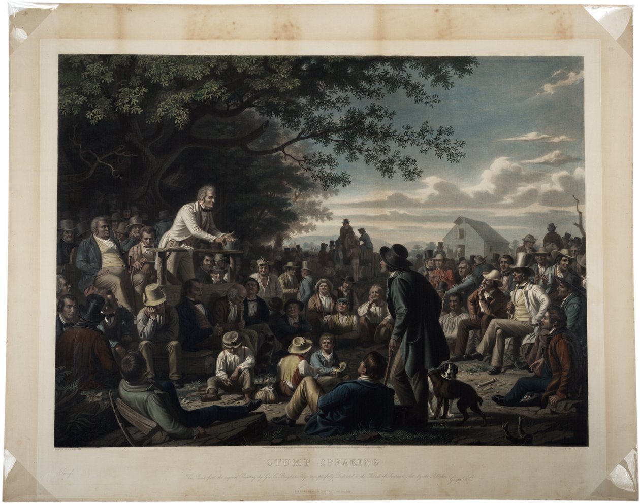 Discurso en el tocón, 1856 de George Caleb Bingham