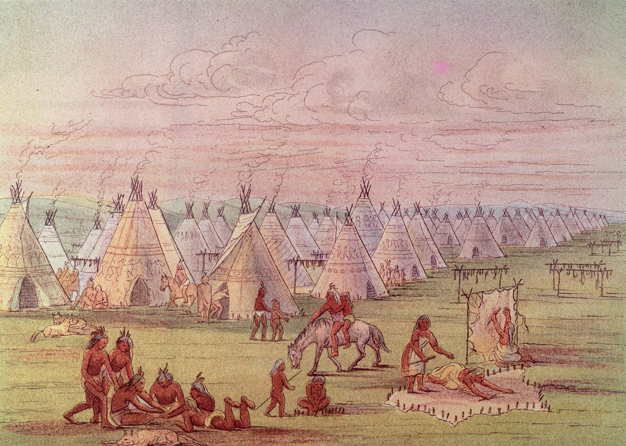 Pueblo Comanche de George Catlin