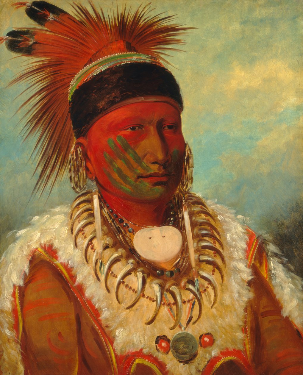 La Nube Blanca, Jefe Principal de los Iowas de George Catlin