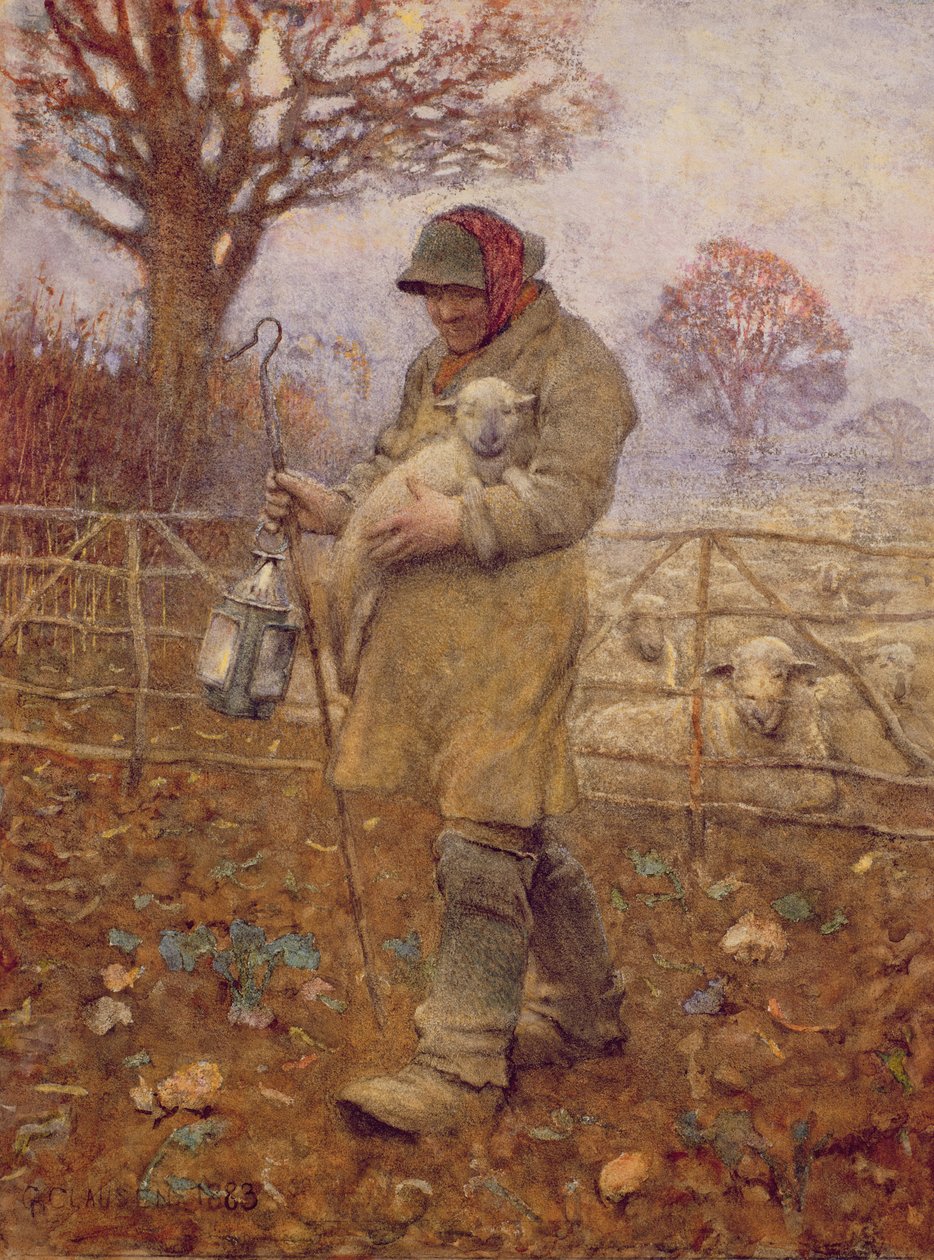 Pastor con un cordero, 1883 de George Clausen