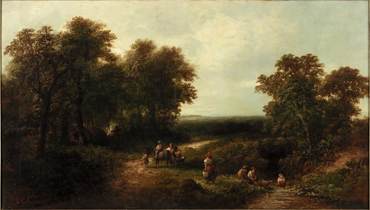 Paisaje con figuras de George Vicat Cole