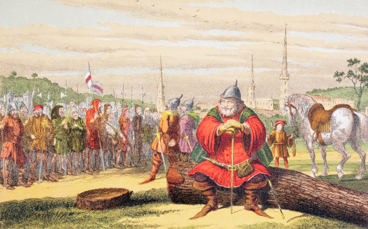 Discurso de Falstaff, 1890 de George Cruikshank