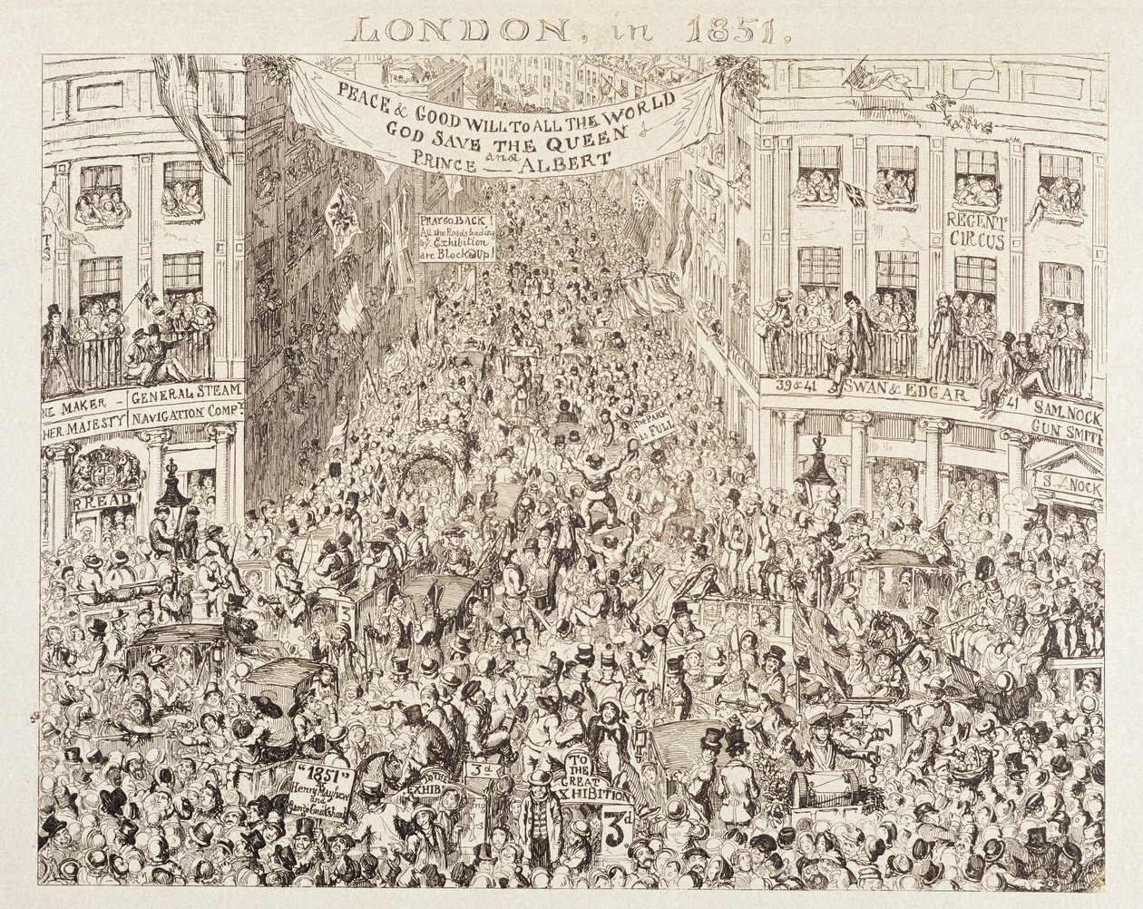 La Gran Exposición de 1851 de Mayhew: Londres en 1851 de George Cruikshank