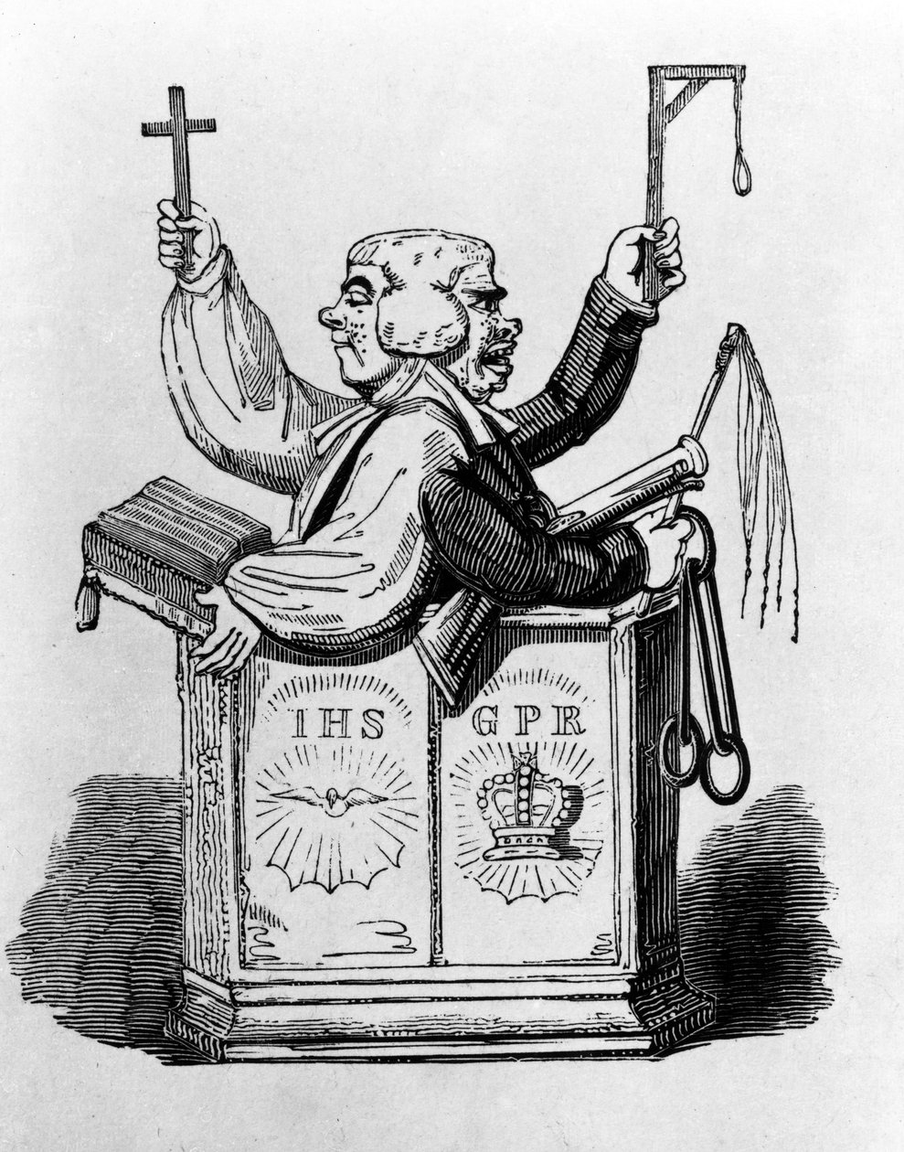 El magistrado clerical, 1819 de George Cruikshank